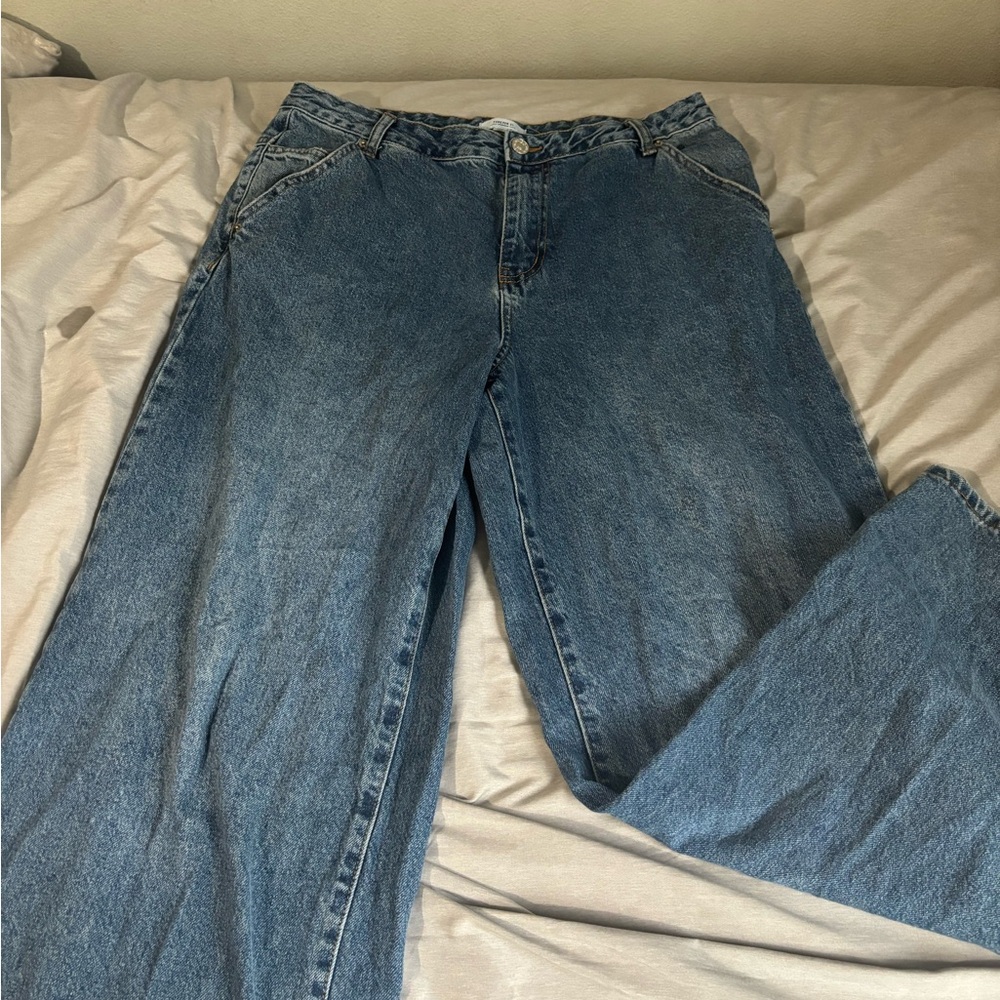 Forever 21 Blue Flare & Wide Leg Jeans
